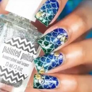 دیزاین ناخن اکلیلی ، به روزترین دیزاین ناخن ، دیزاین ناخن تیره دیزاین ناخن تصویری